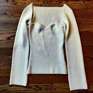 Pixie Market ivory white sweater!